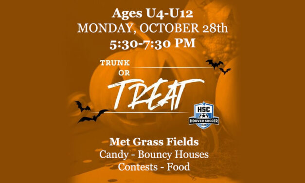 HSC will be hosting the 2nd Annual Trunk or Treat for all U4-U12 ages on Monday, October 28th – CLICK FOR MORE!